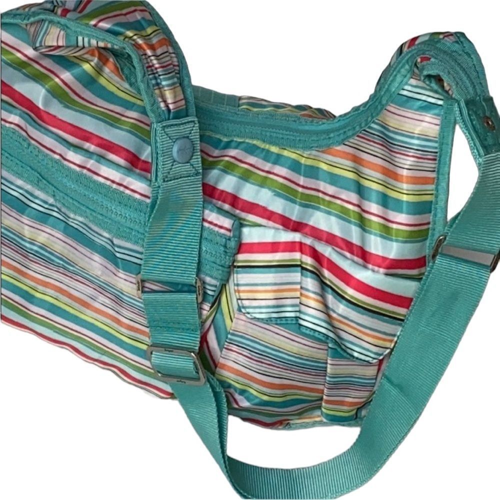 New 31 purse signature striped nylon active purse